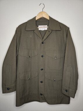 Vintage Filson Mackinaw Cruiser Jacket Men’s Size 40 100% Wool Green Lot 16